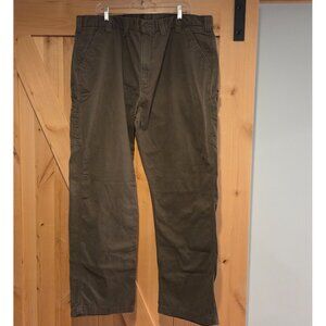 Carhartt Pants Utility Men 44x32 Brown Cotton Canvas Carpenter Work B324 DFE